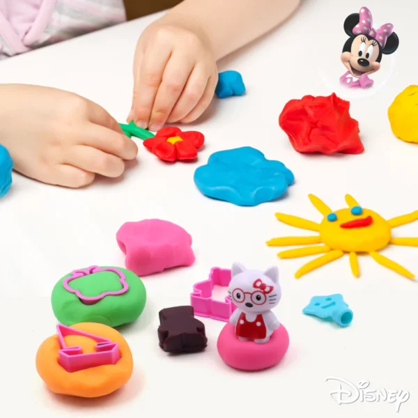 Disney Creative Dough Clay Creation with 6 Colourful Clay & Sculpting Figures (30gm X 6pcs)